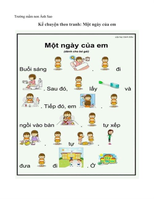 Truyện: Một ngày của em